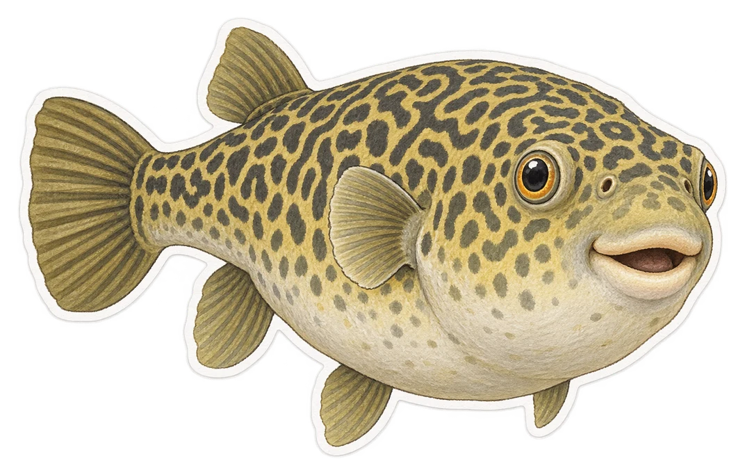 Le tétraodon mbu (Tetraodon mbu)