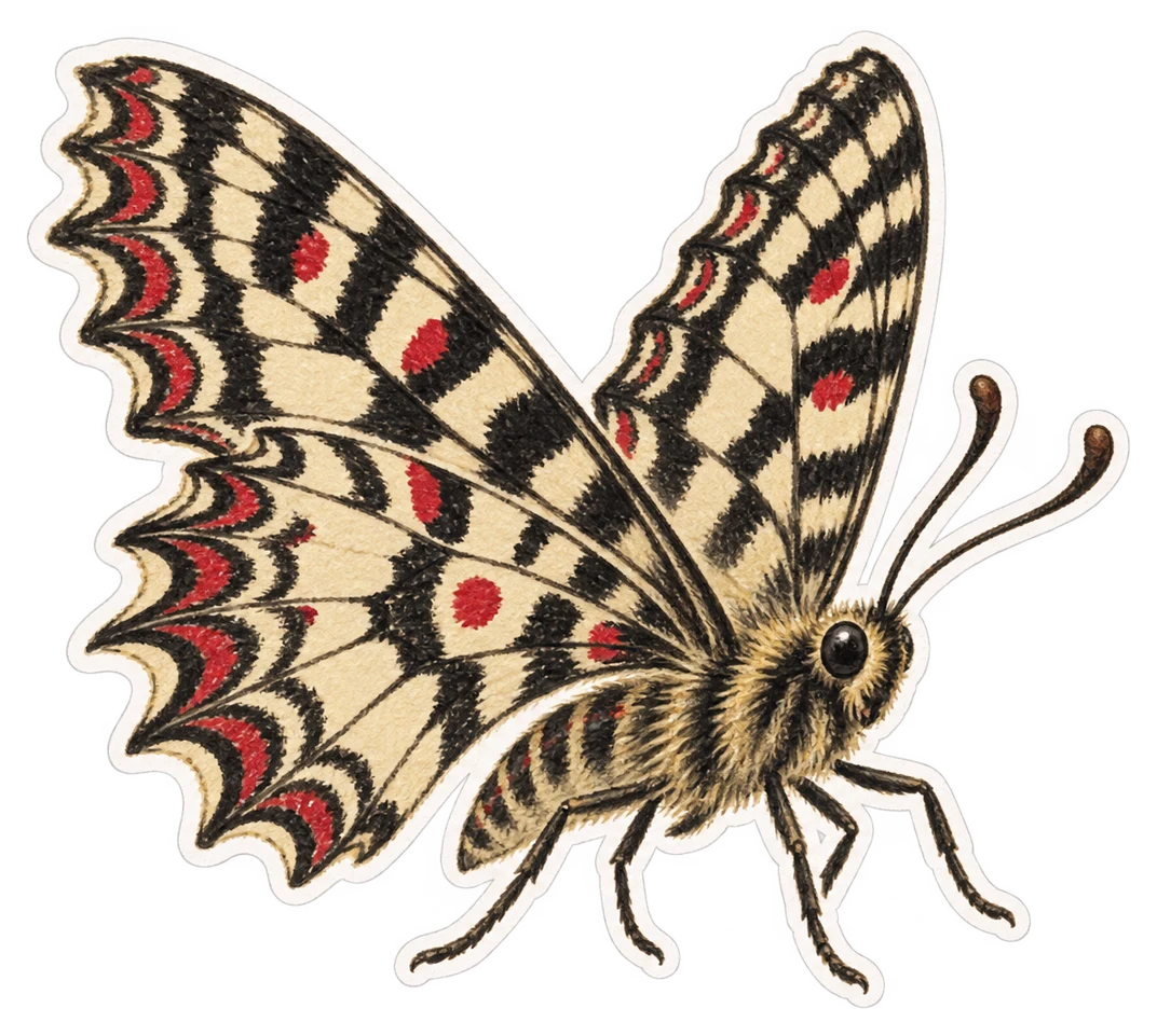 La thaïs balkanique (Zerynthia cerisy)