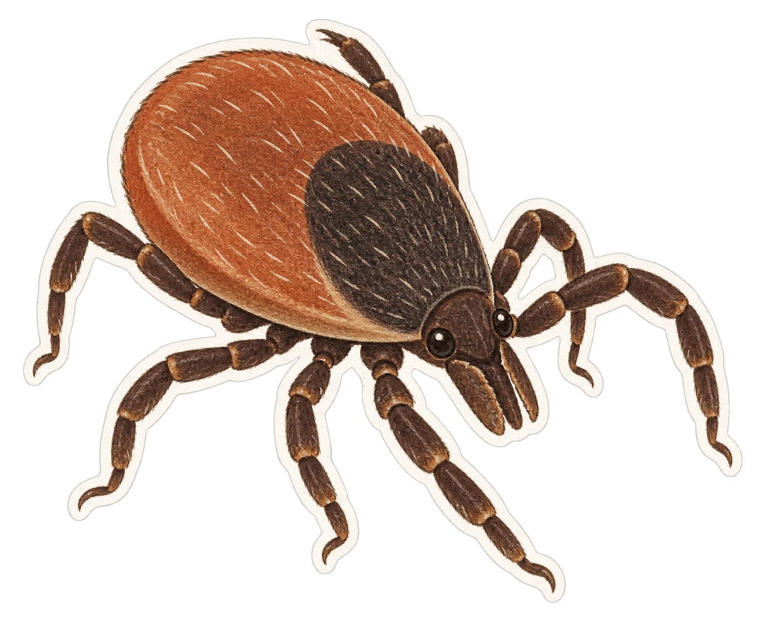 La tique des bois (Ixodes ricinus)