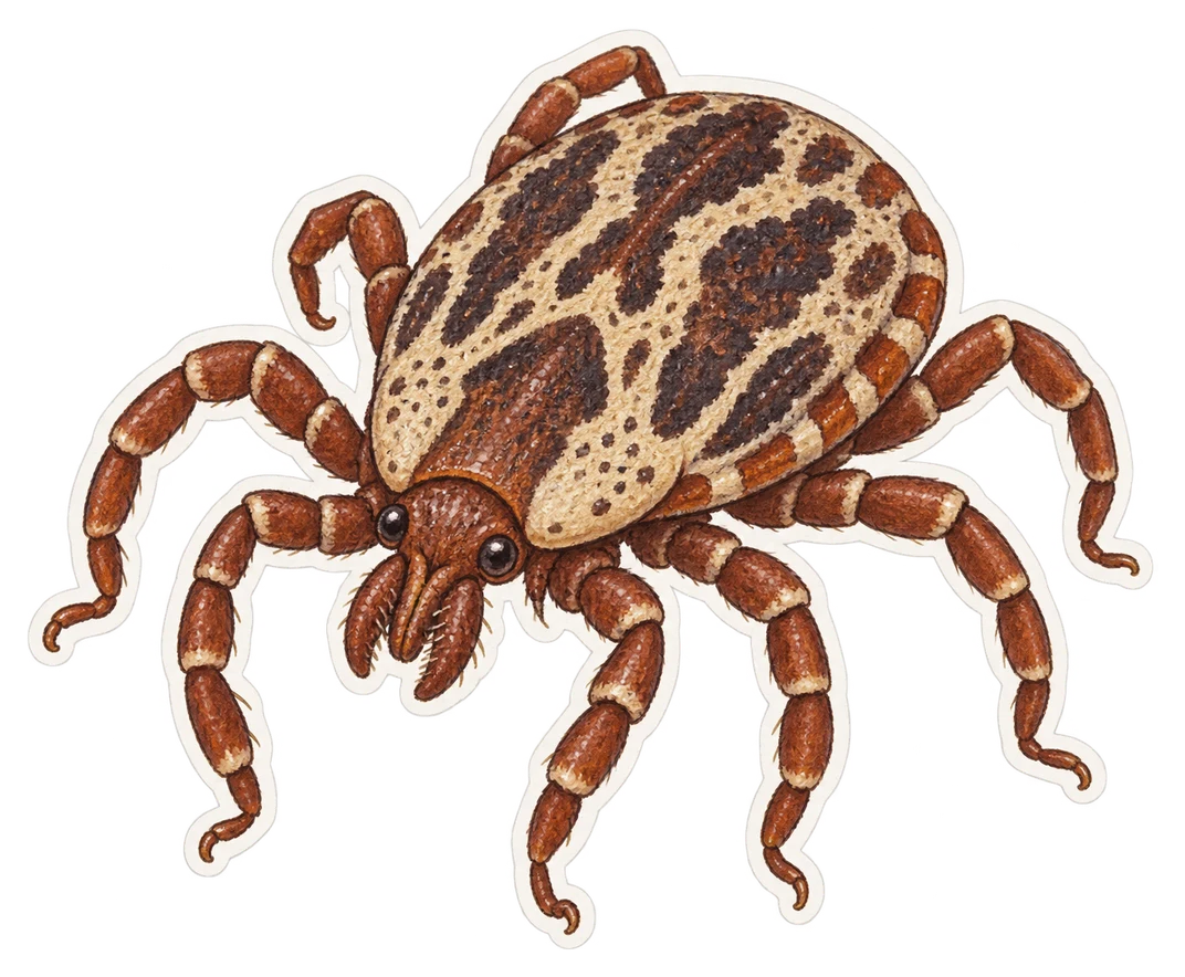 La tique marginée (Dermacentor marginatus)