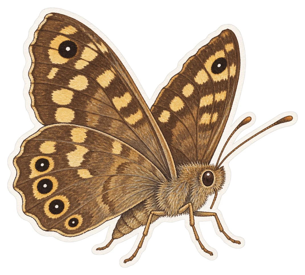 Le tircis (Pararge aegeria)
