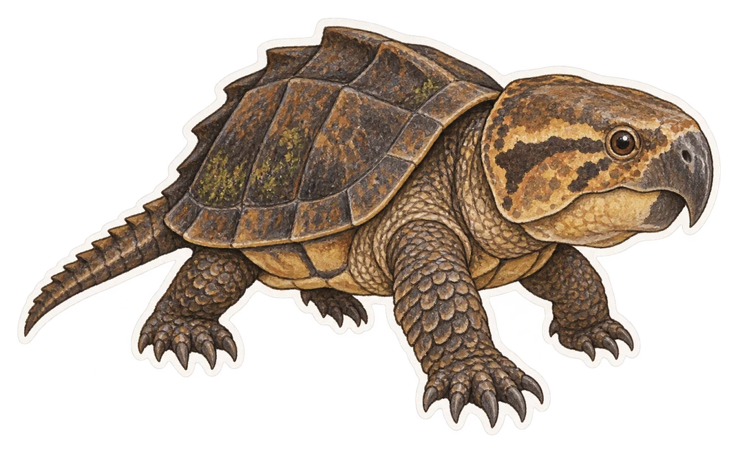 La tortue à grosse tête (Platysternon megacephalum)