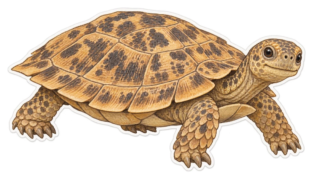 La tortue crêpe (Malacochersus tornieri)