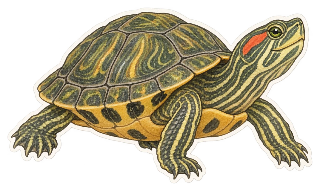 La tortue de Floride (Trachemys scripta)