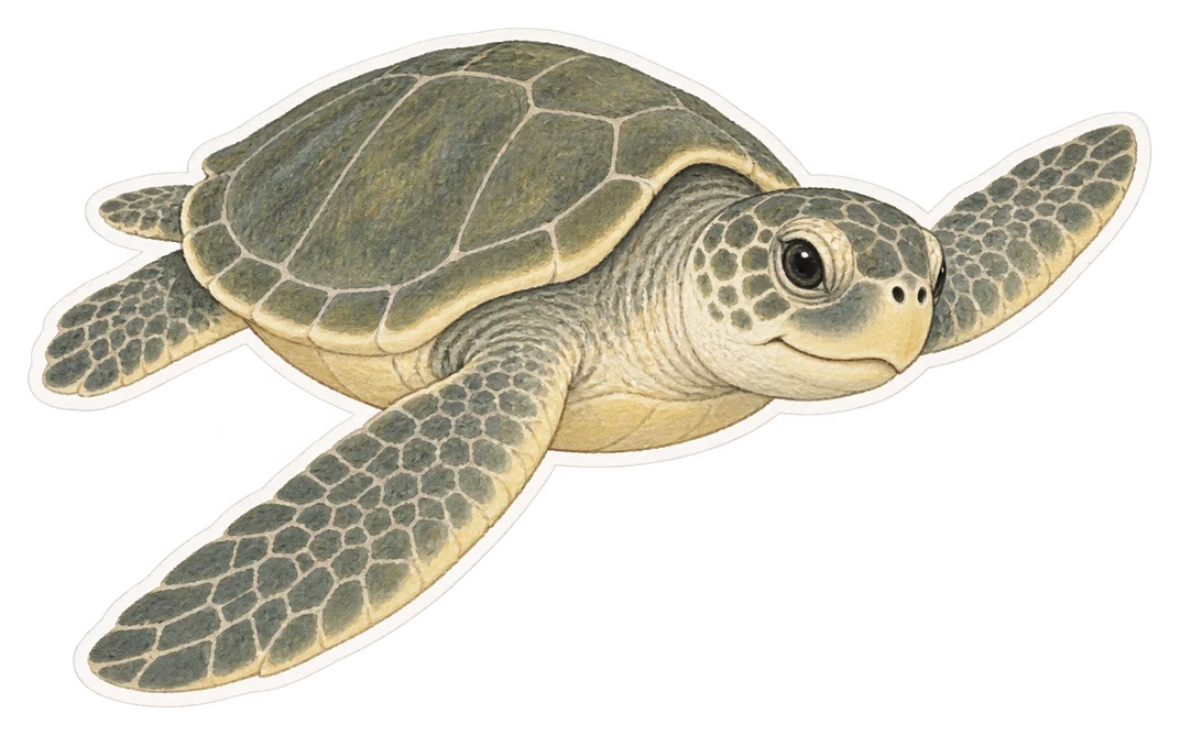 La tortue de Kemp (Lepidochelys kempii)