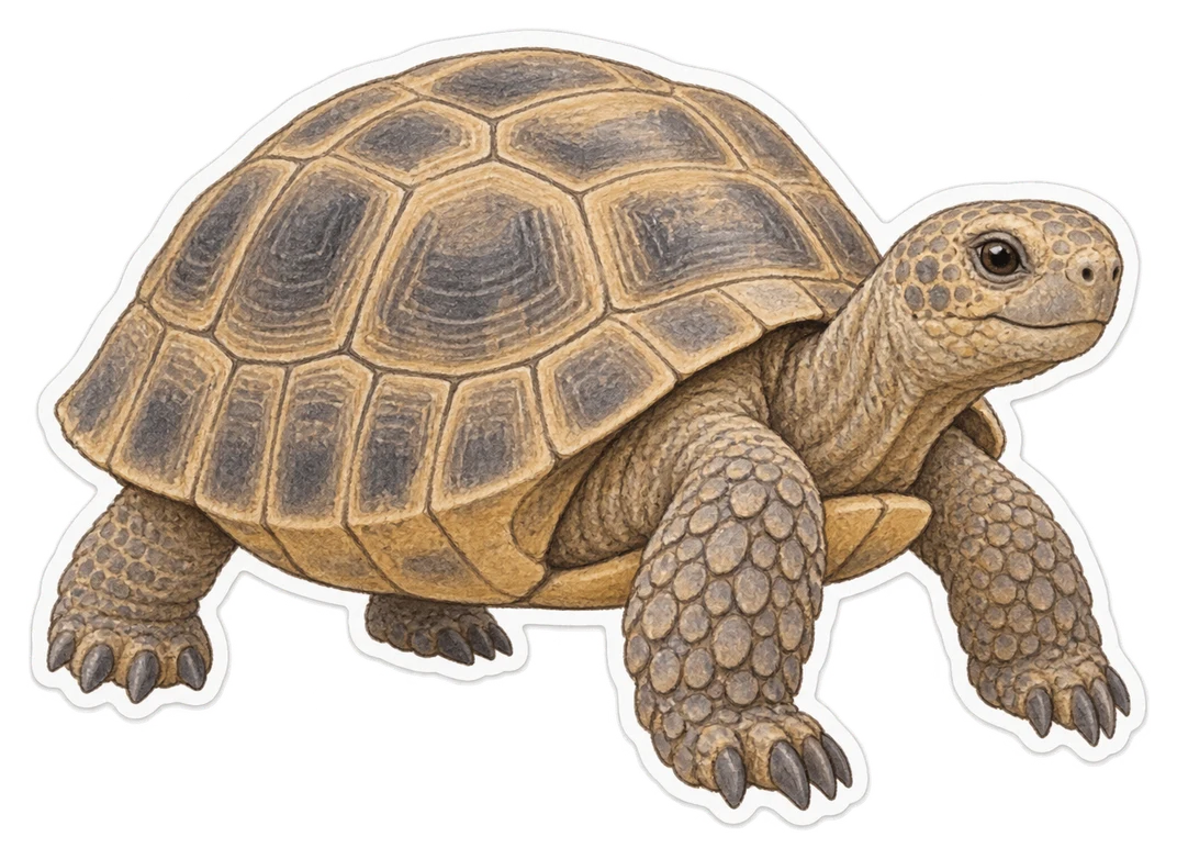 La tortue du désert de Mojave (Gopherus agassizii)