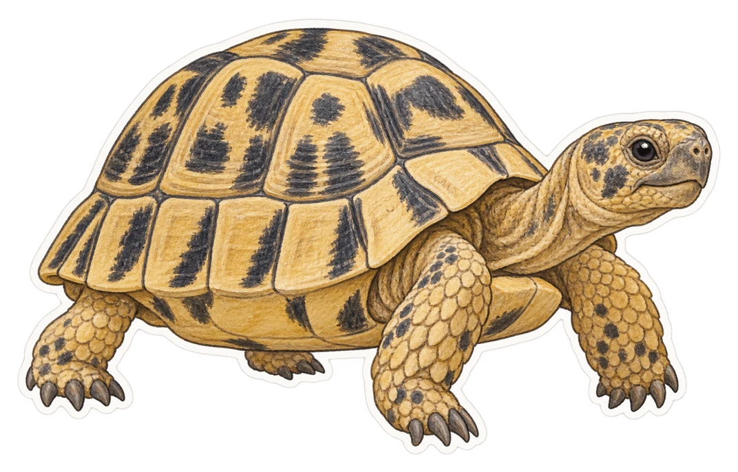 La tortue égyptienne (Testudo kleinmanni)