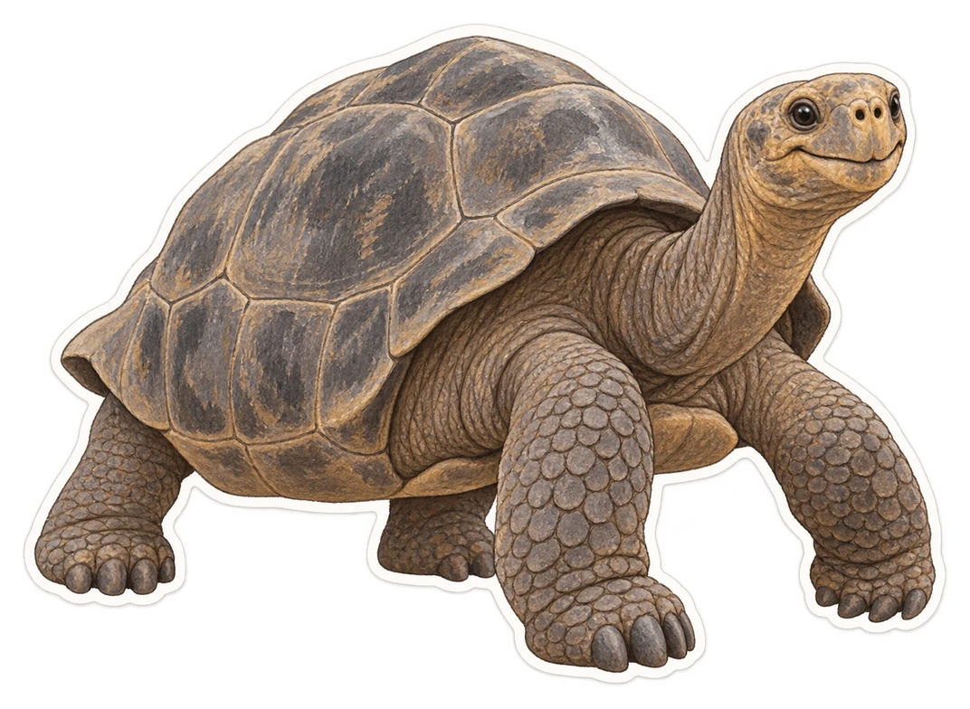 La tortue géante des Galápagos (Chelonoidis niger)