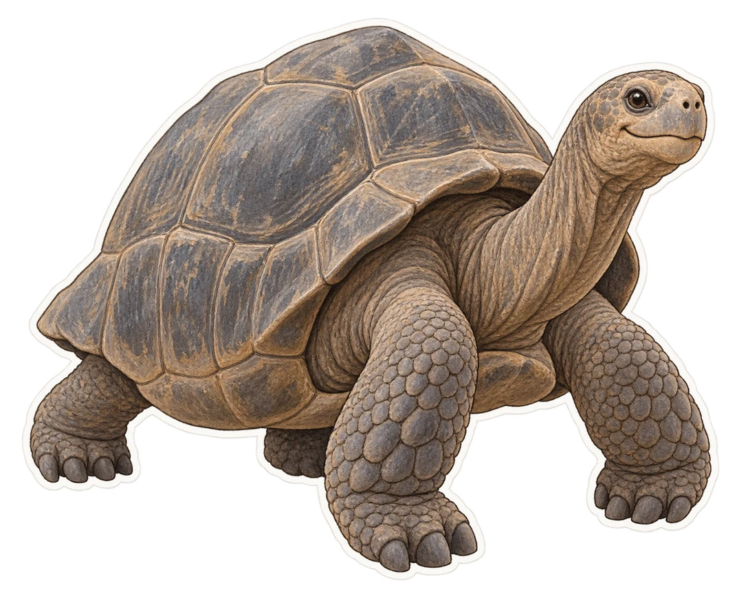 La tortue géante des Seychelles (Aldabrachelys gigantea)