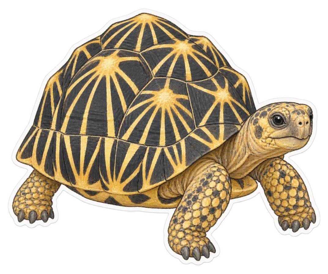 La tortue radiée (Astrochelys radiata)