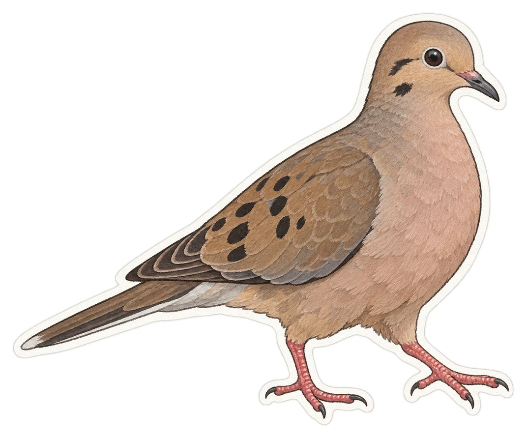 La tourterelle oreillarde (Zenaida auriculata)