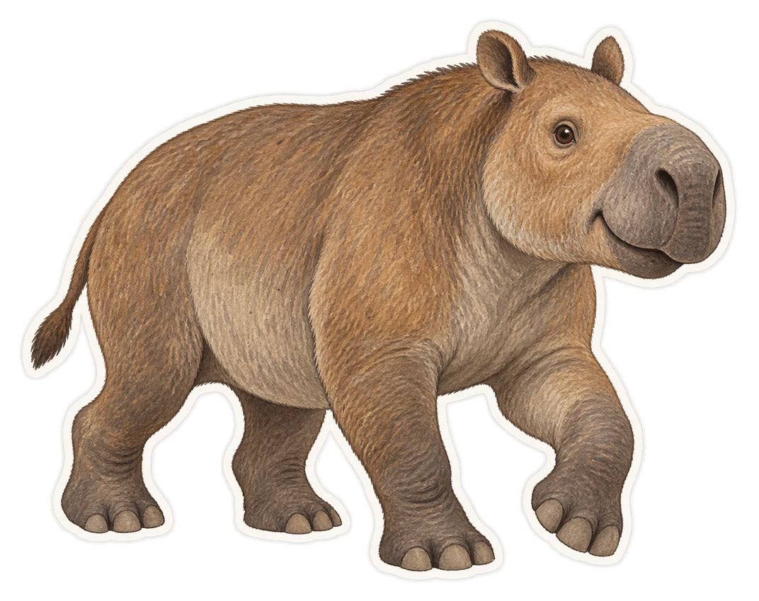 Le toxodon (Toxodon platensis)