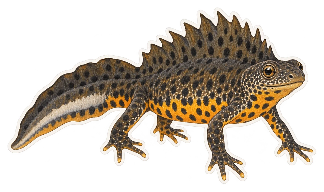 Le triton crêté italien (Triturus carnifex)