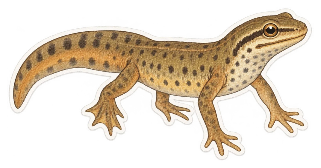 Le triton palmé (Lissotriton helveticus)