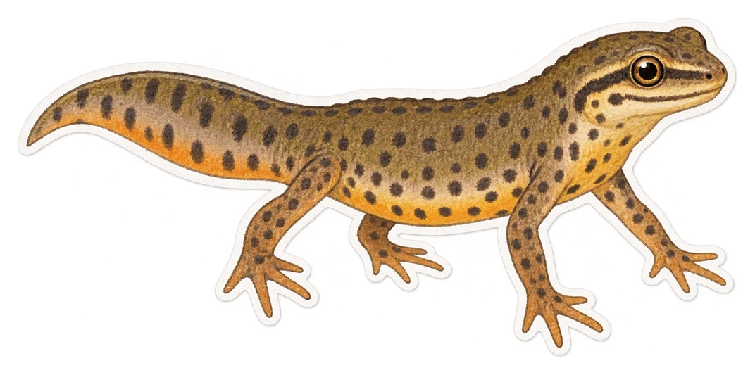 Le triton ponctué (Lissotriton vulgaris)