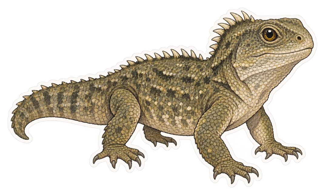 Le tuatara (Sphenodon punctatus)