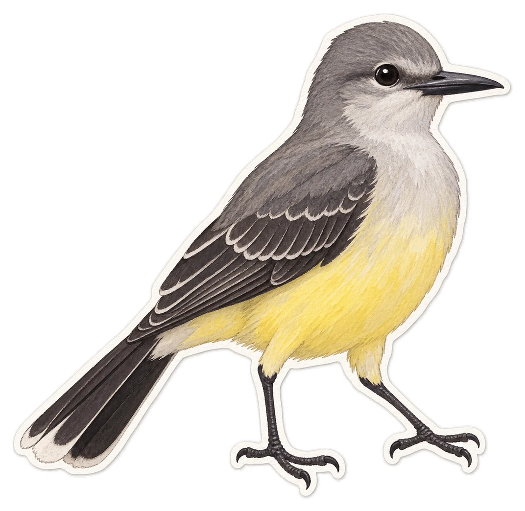 Le tyran gris (Tyrannus dominicensis)