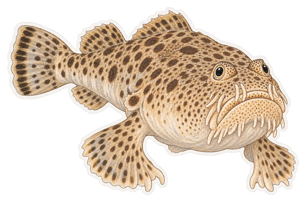 L’uranoscope tacheté (Astroscopus guttatus)