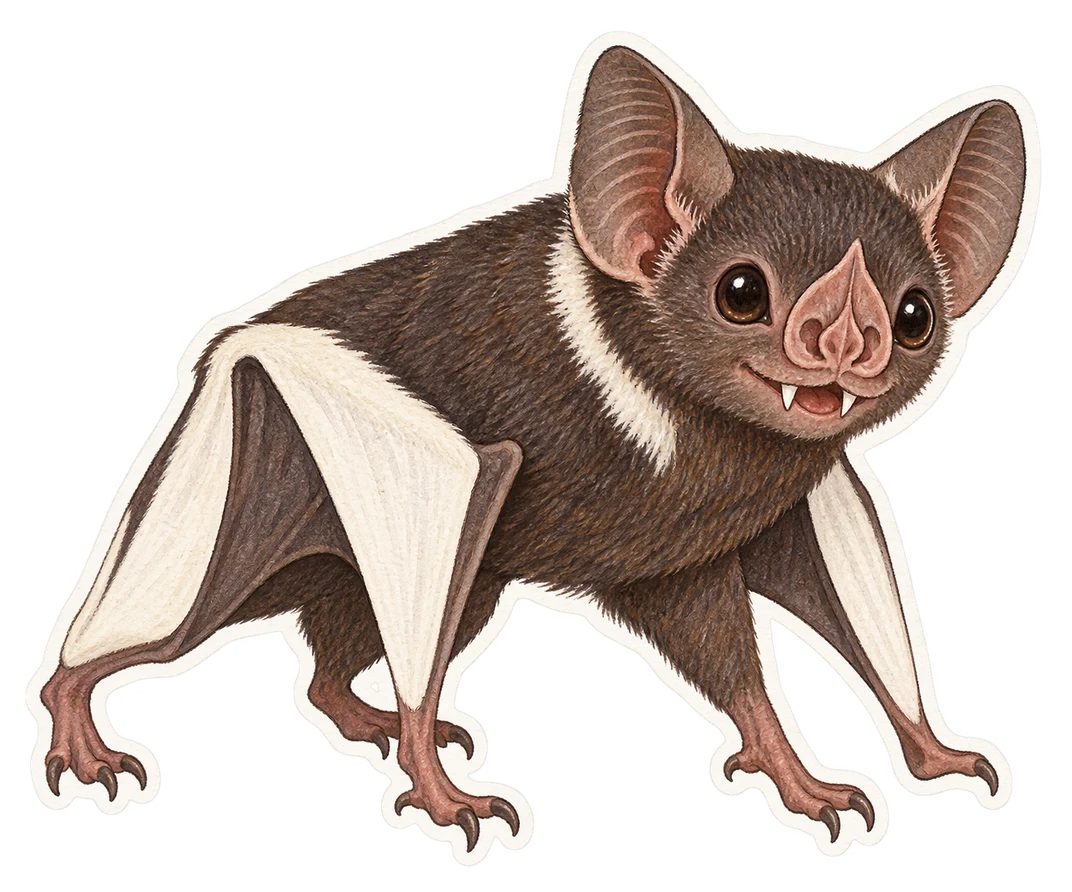 Le vampire à ailes blanches (Diaemus youngi)