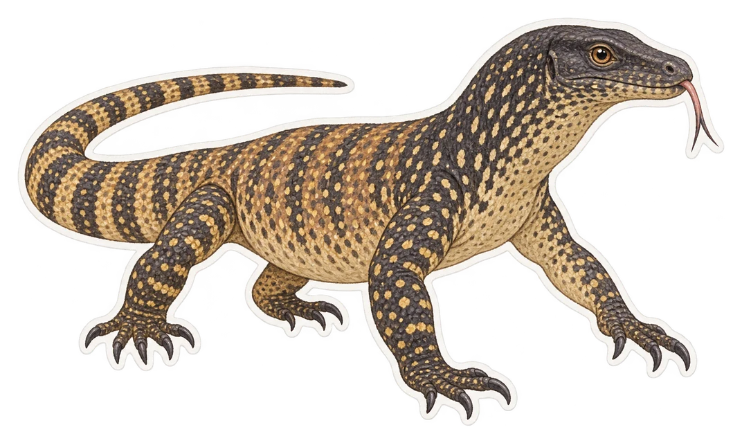 Le varan bleu (Varanus macraei)