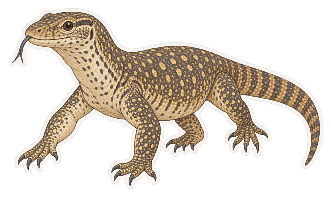 Le varan des savanes (Varanus exanthematicus)