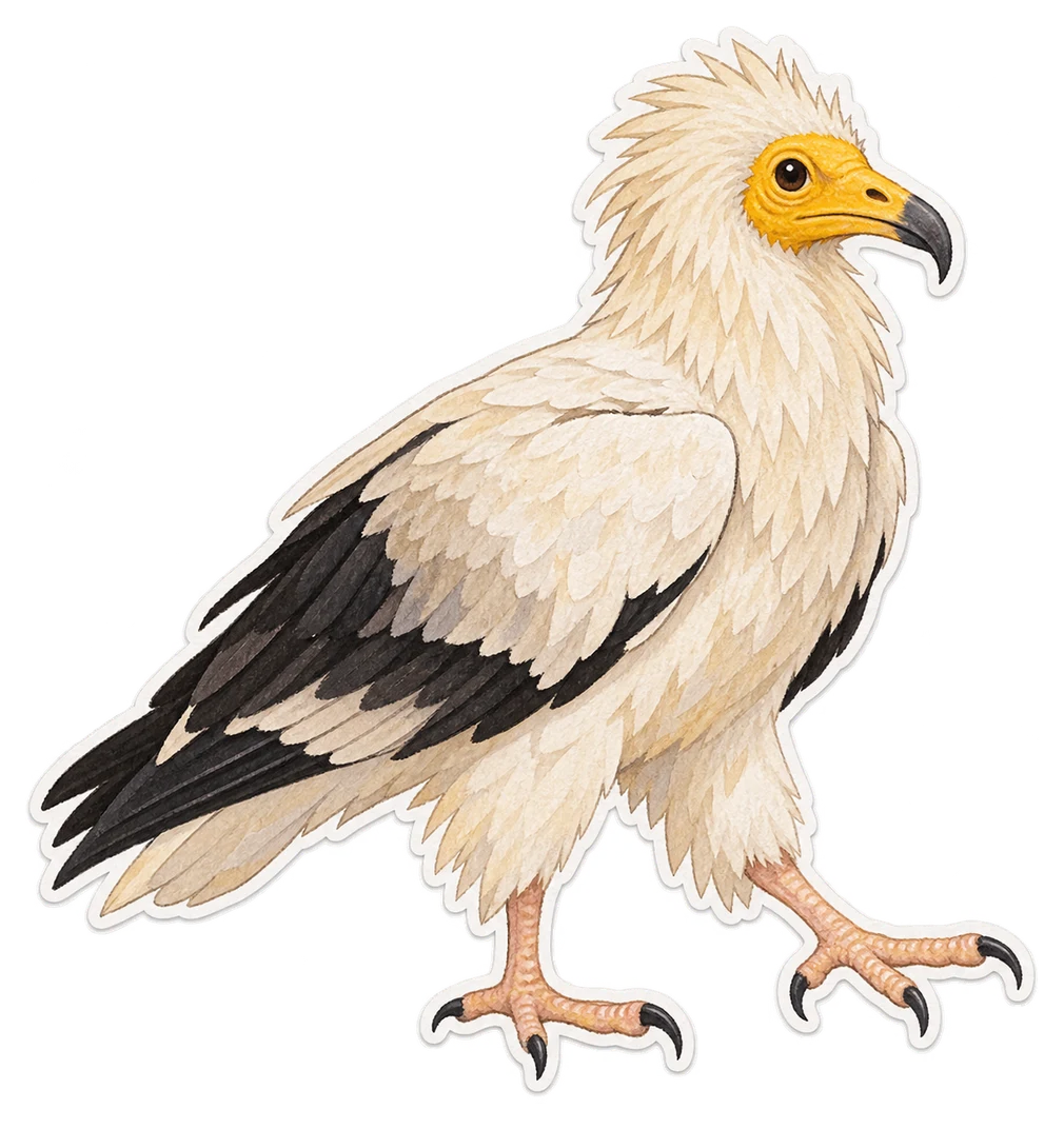 Le vautour percnoptère (Neophron percnopterus)