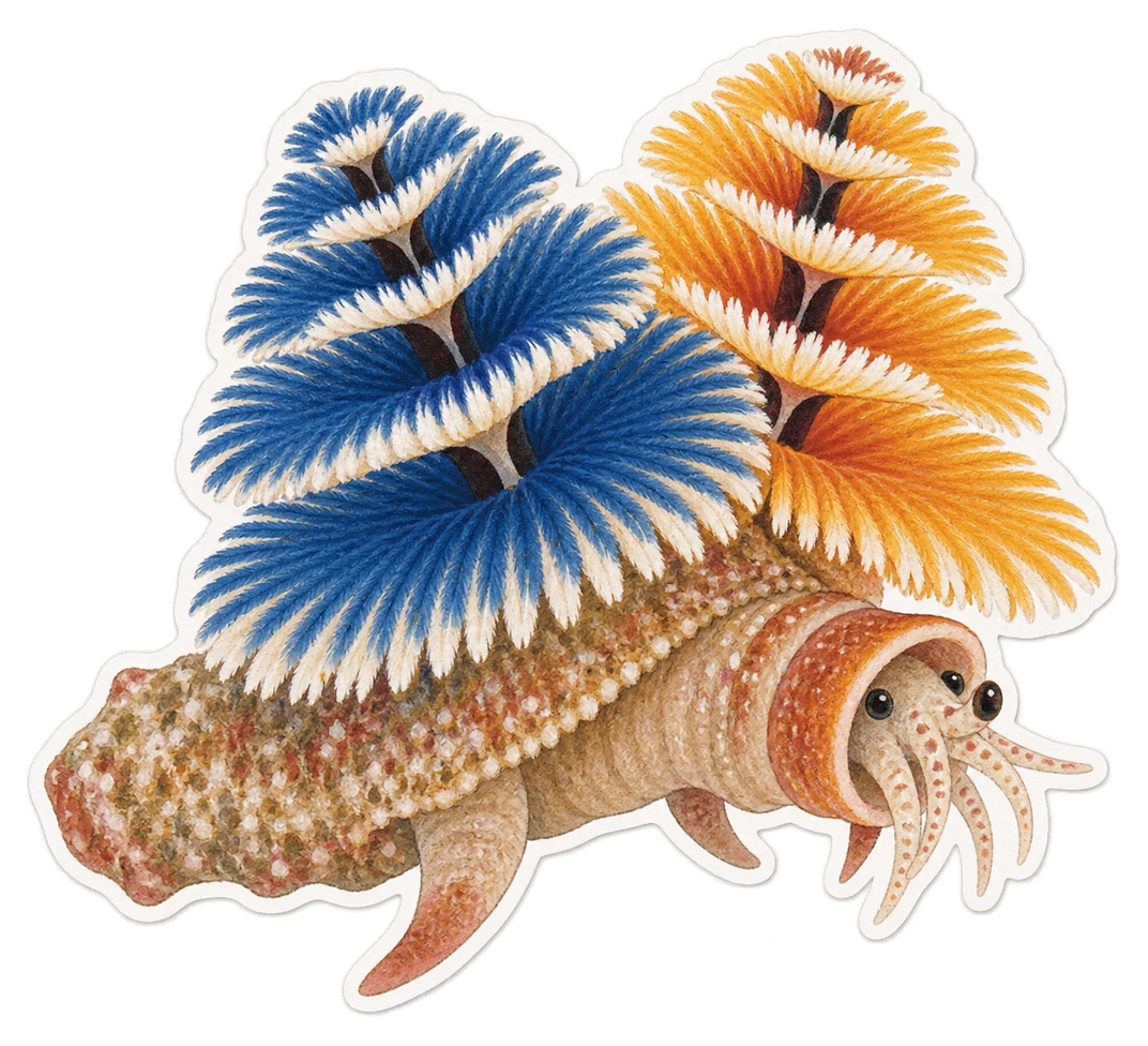 Le ver arbre de Noël (Spirobranchus giganteus)