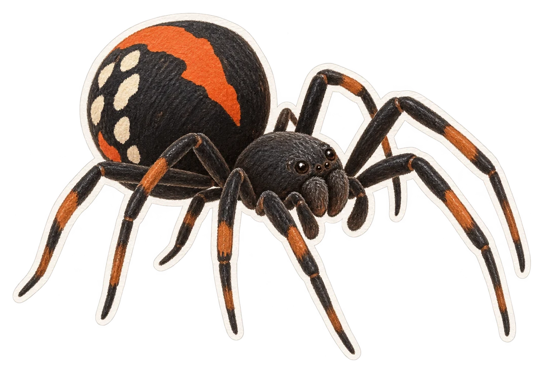 La veuve noire de Nouvelle-Zélande (Latrodectus katipo)