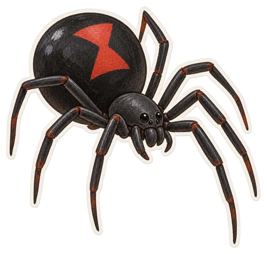 La veuve noire (Latrodectus mactans)
