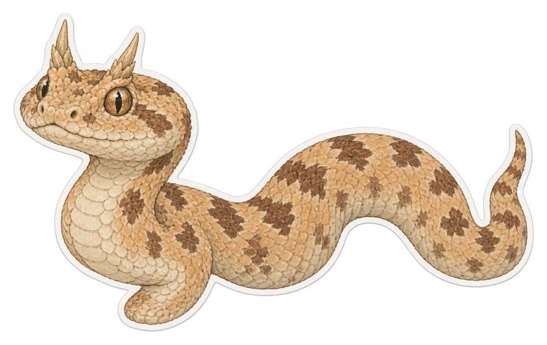 La vipère des sables (Cerastes vipera)