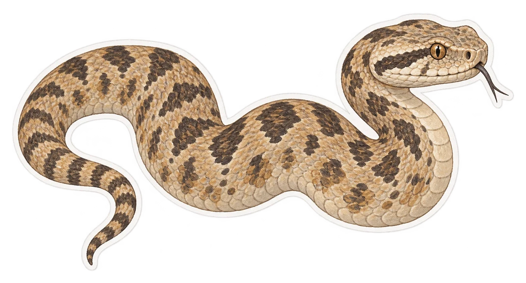 La vipère du Levant (Macrovipera lebetina)