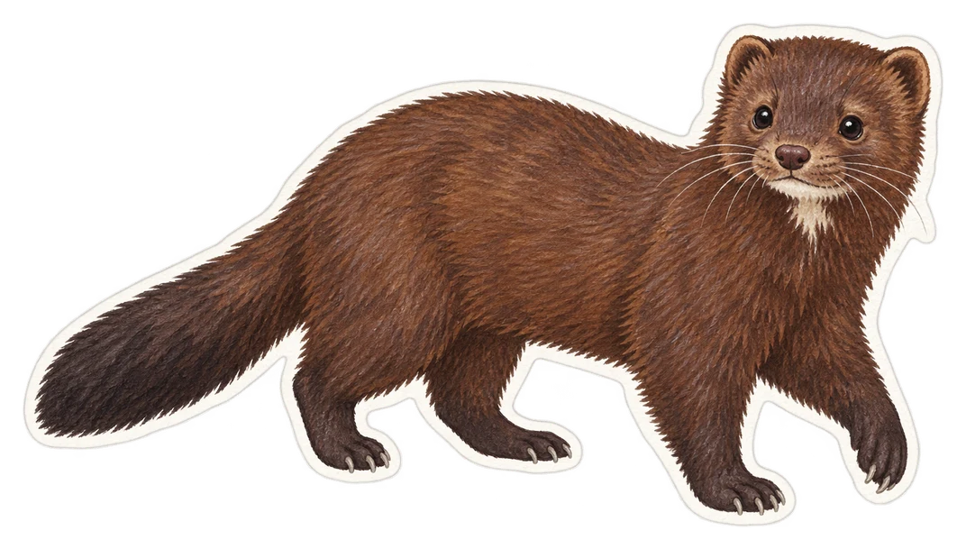 Le vison d'Amérique (Neogale vison)