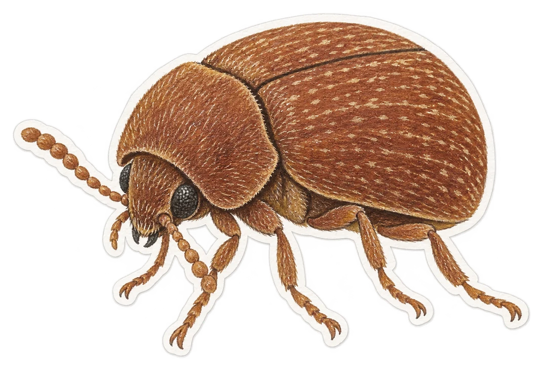 La vrillette du pain (Stegobium paniceum)