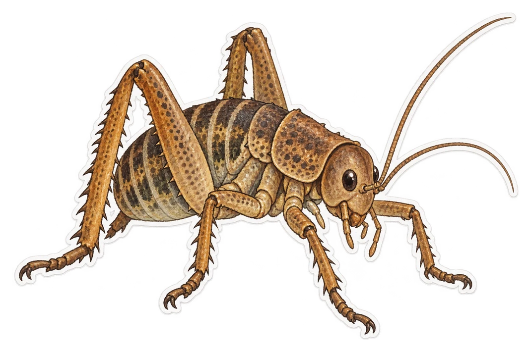 Le wētā géant des Poor Knights (Deinacrida fallai)