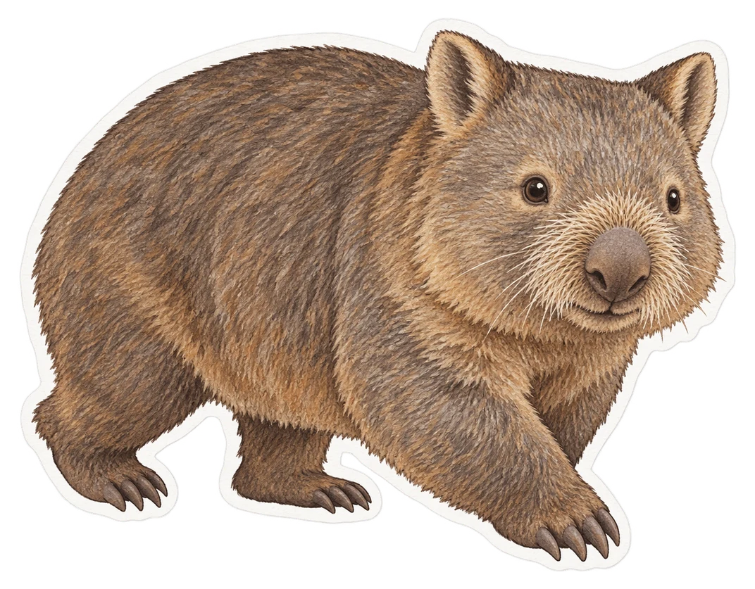 Le wombat à nez poilu du Nord (Lasiorhinus krefftii)