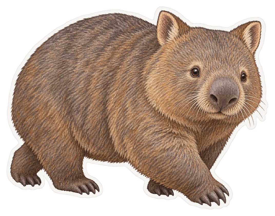 Le wombat à nez poilu du Sud (Lasiorhinus latifrons)