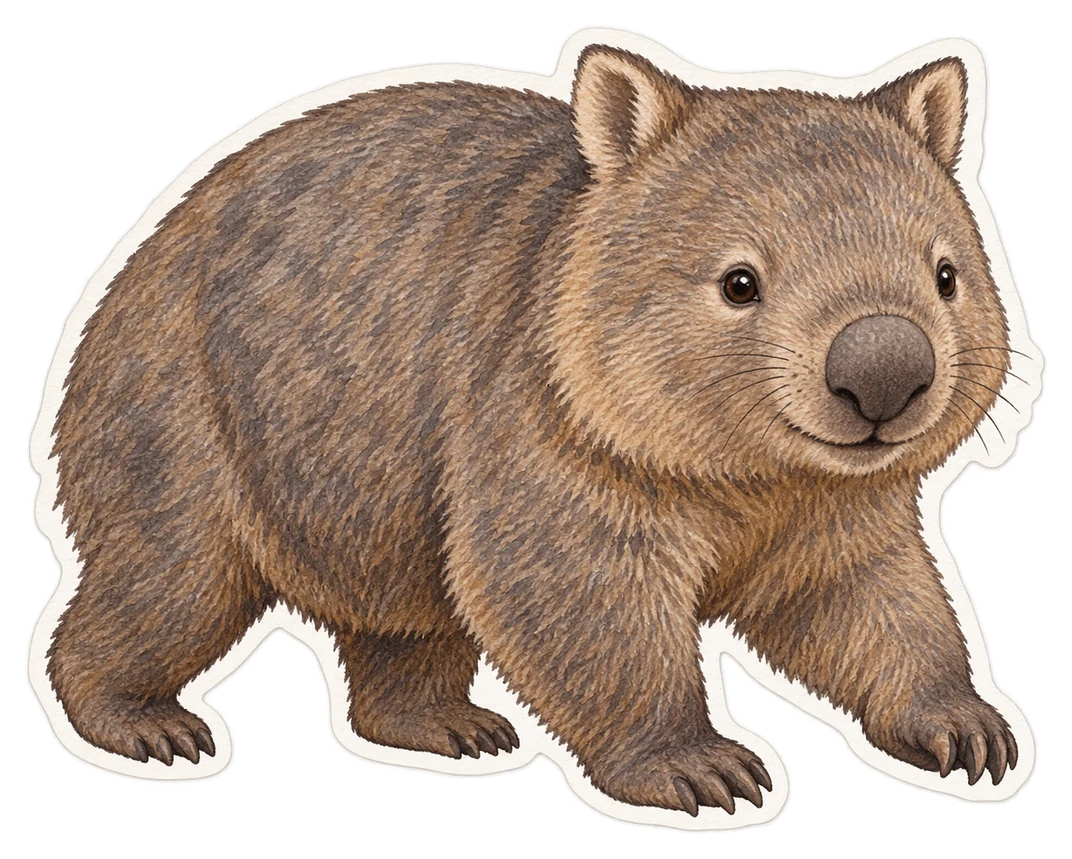 Le wombat (Vombatus ursinus)