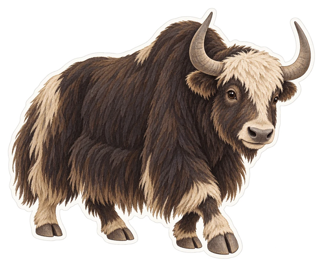 Le yack domestique (Bos grunniens)
