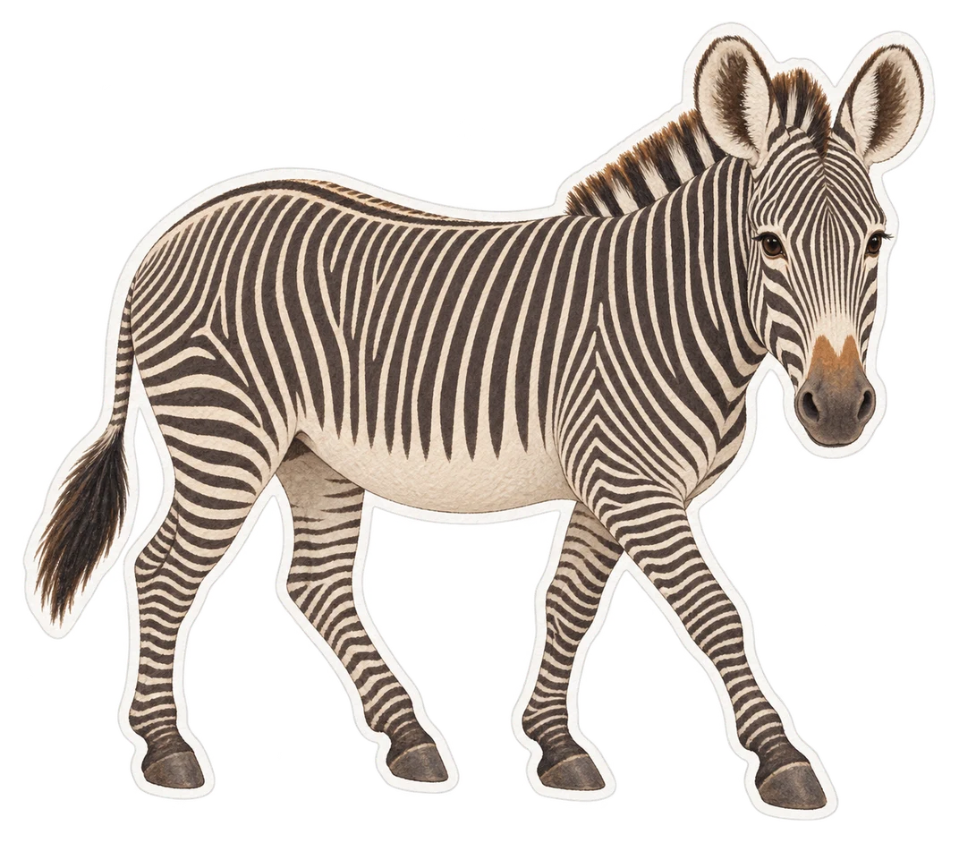 Le zèbre de Grévy (Equus grevyi)