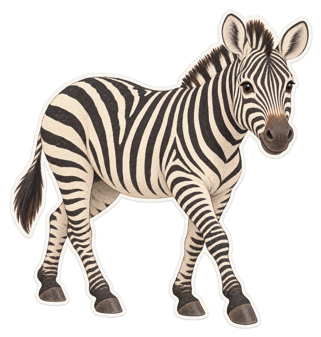 Le zèbre des plaines (Equus quagga)
