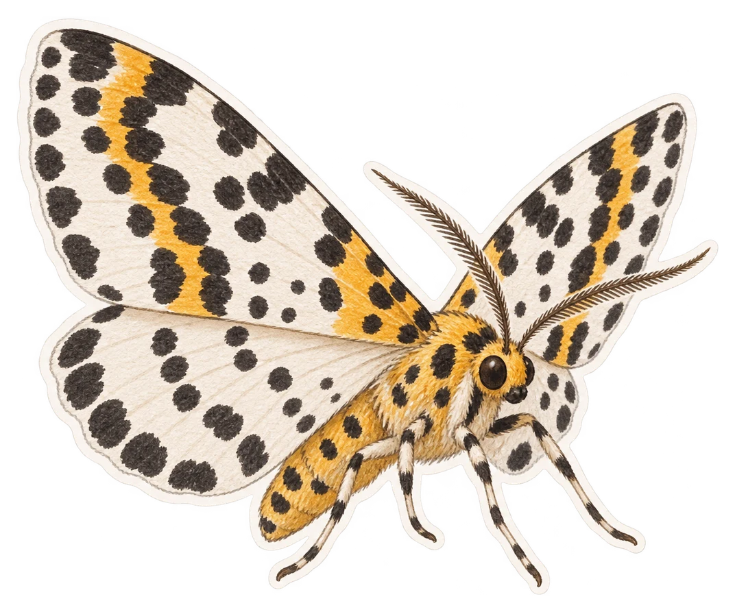 La zérène de la groseille (Abraxas grossulariata)