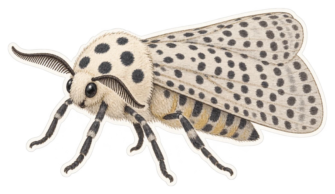 La zeuzère du poirier (Zeuzera pyrina)