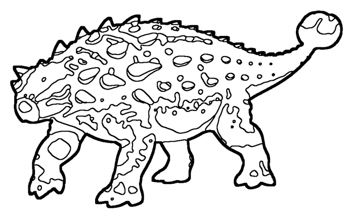 Coloriage : Ankylosaure