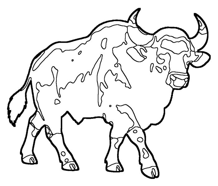 Coloriage : Gaur