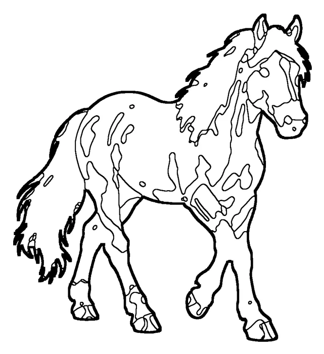 Coloriage : Mustang