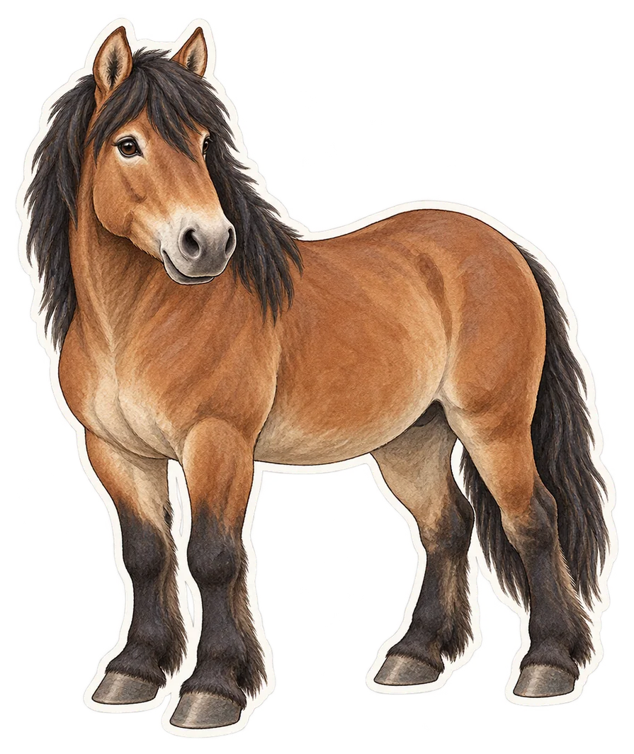 Cheval du Vercors de Barraquand