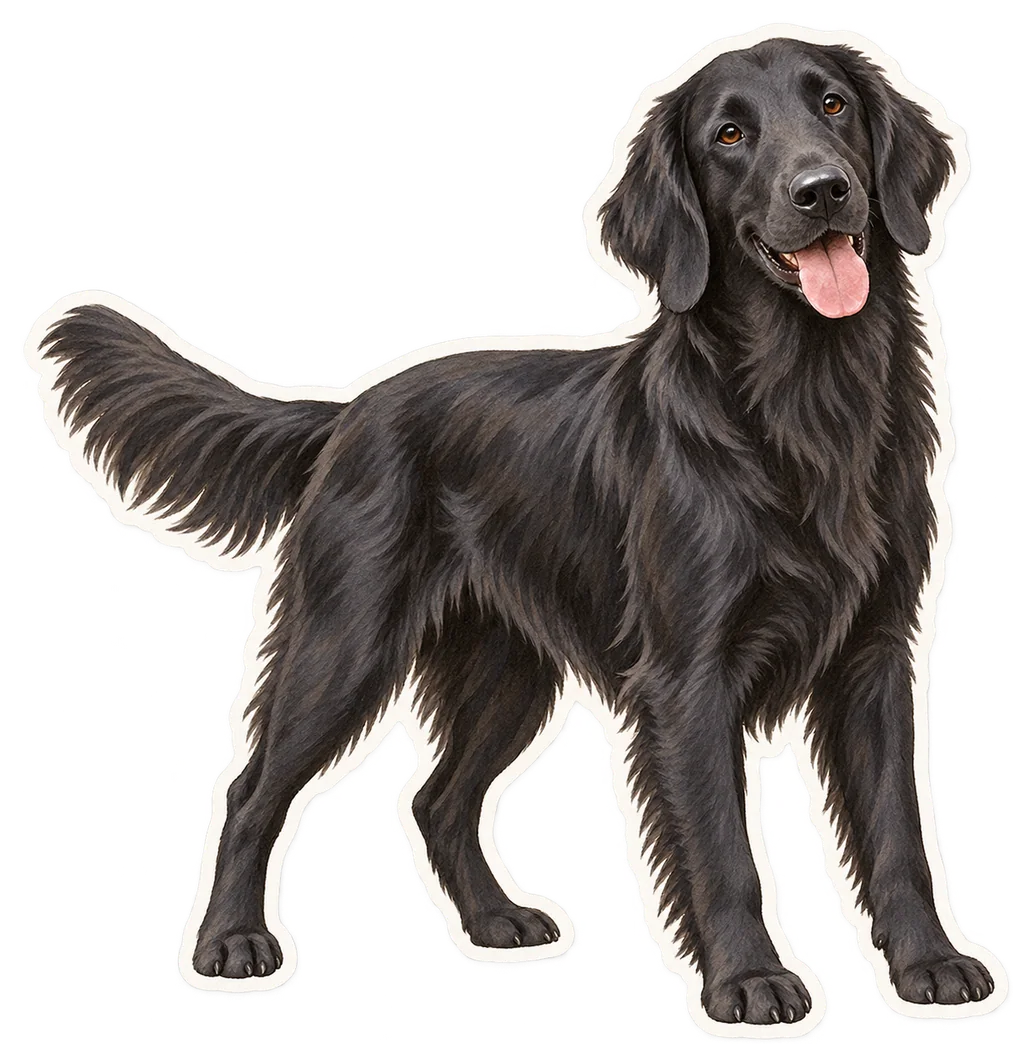 Retriever à poil plat