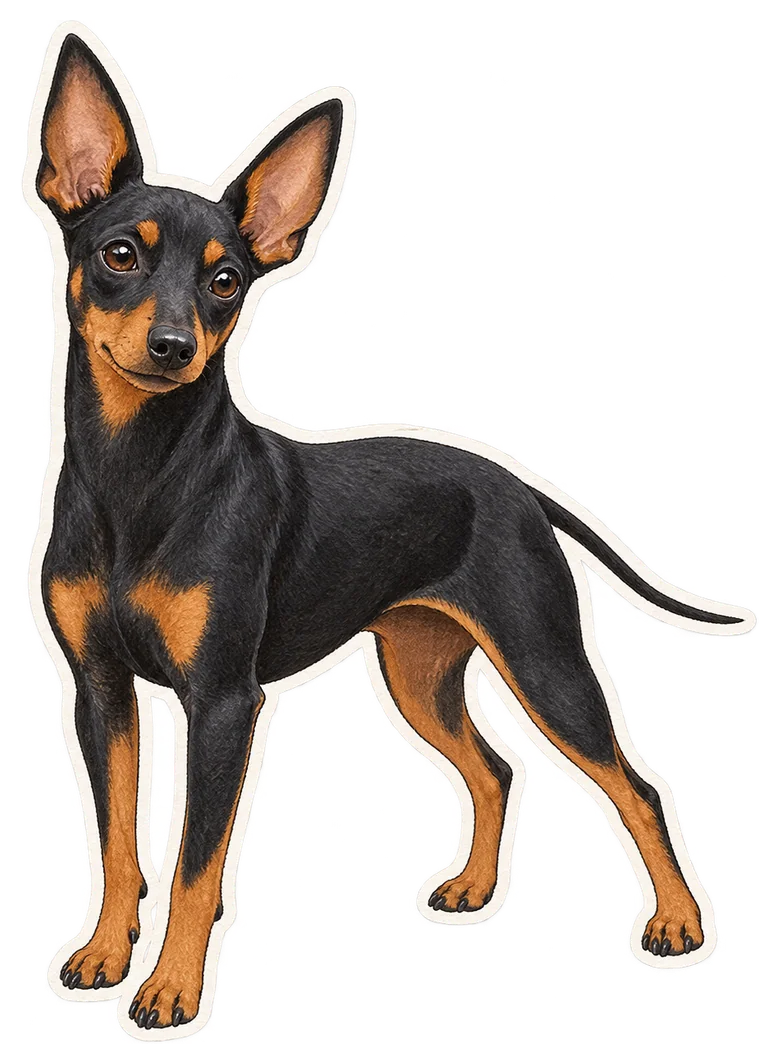 Terrier anglais d'agrément (noir et feu)