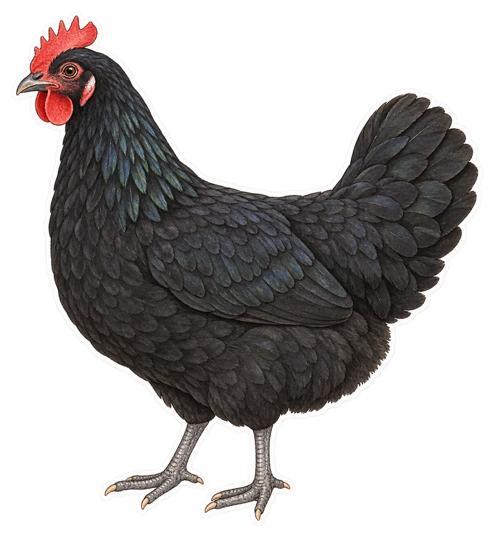 Poule noire du Berry
